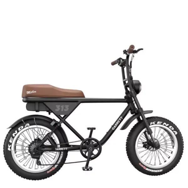 Vélo Garrett Miller Z - Noir par Action Mobility. Fusion du look vintage et technologie actuelle. Expérience de conduite inégalée.